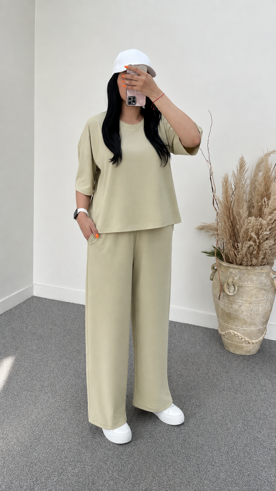 ست تيشرت و شلوار ساده ترک